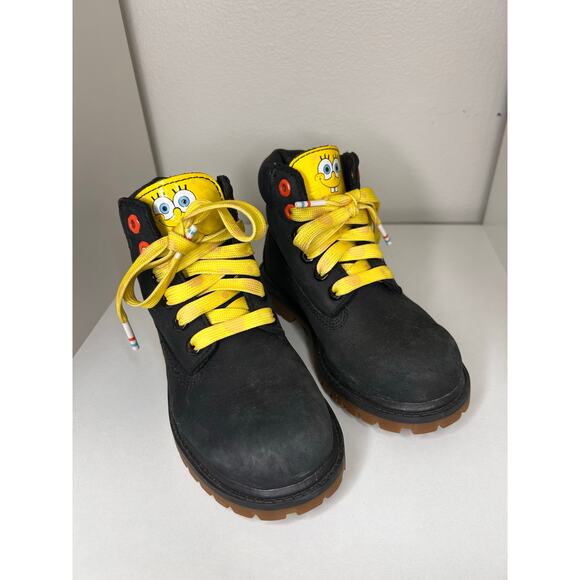 Timberland x Spongebob Square Pants Limited Edition Boot Toddlers 11 - Picture 2 of 9